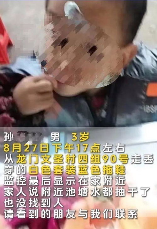 寻找失踪近一个月的8岁男童，搜寻行动仍在持续